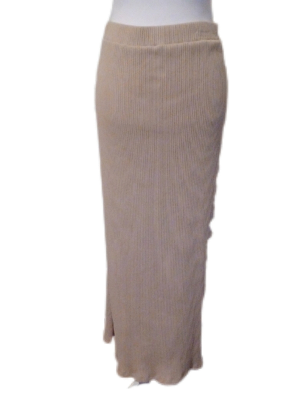 × Old Navy Beige Ribbed Knit Skirt Women's Size XLarge